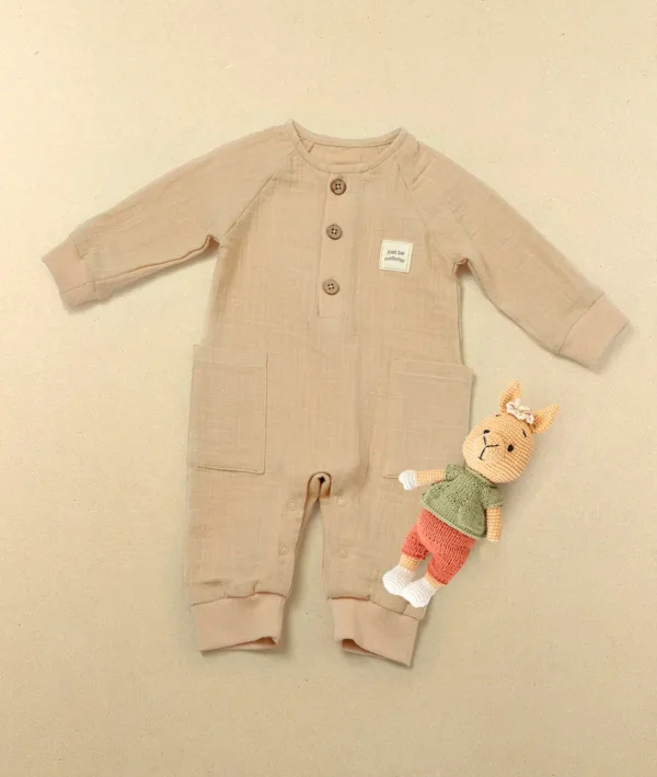 Cozy Apricot Romper