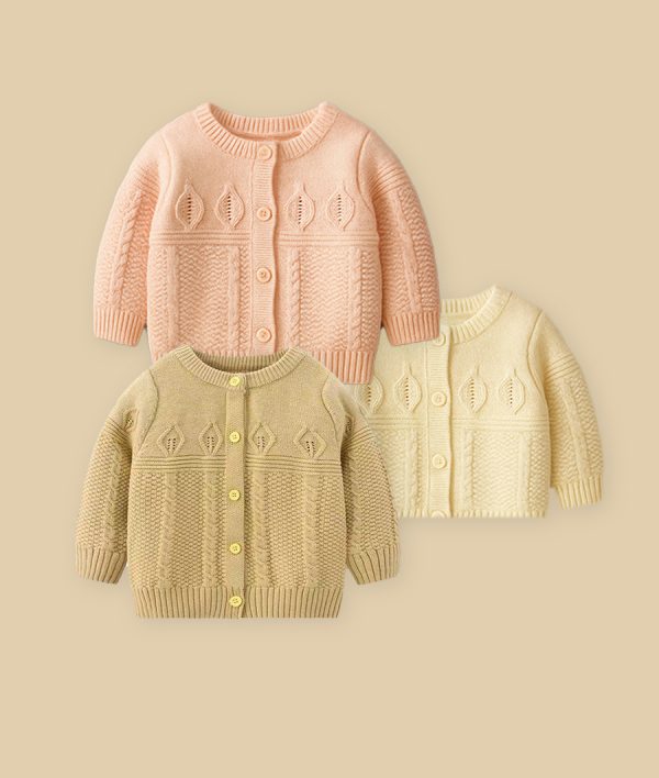 Classic Knit Button-Up Sweater